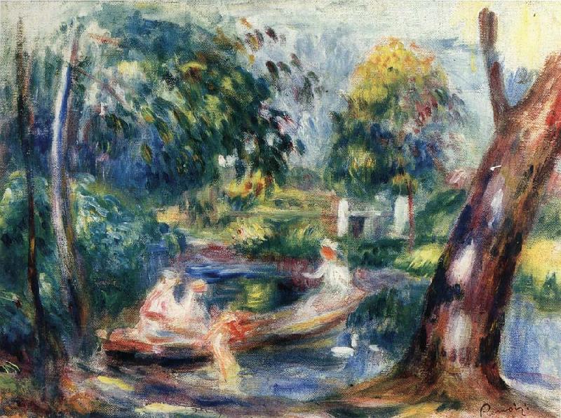 Pierre Renoir Landscape with River Spain oil painting art